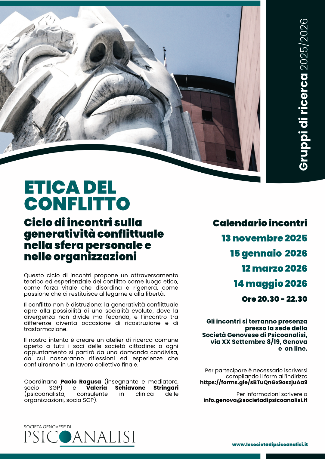 Locandina eventi "Etica del conflitto"