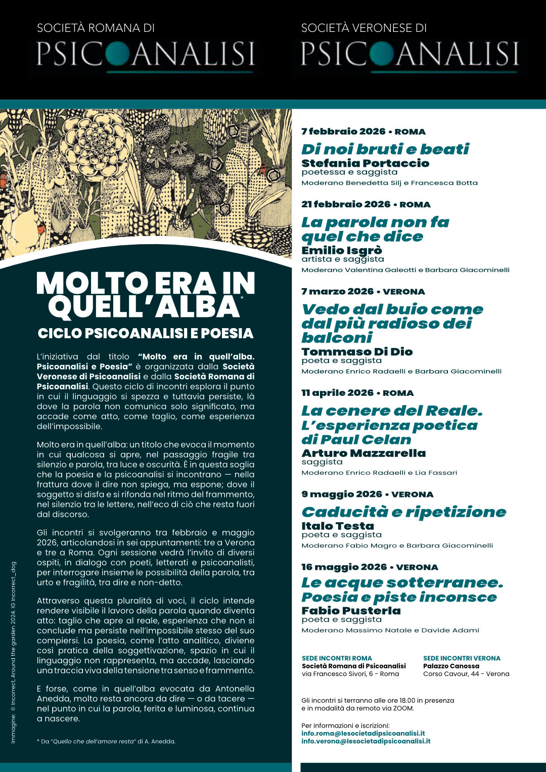 Locandina "Molto era in quell'alba"