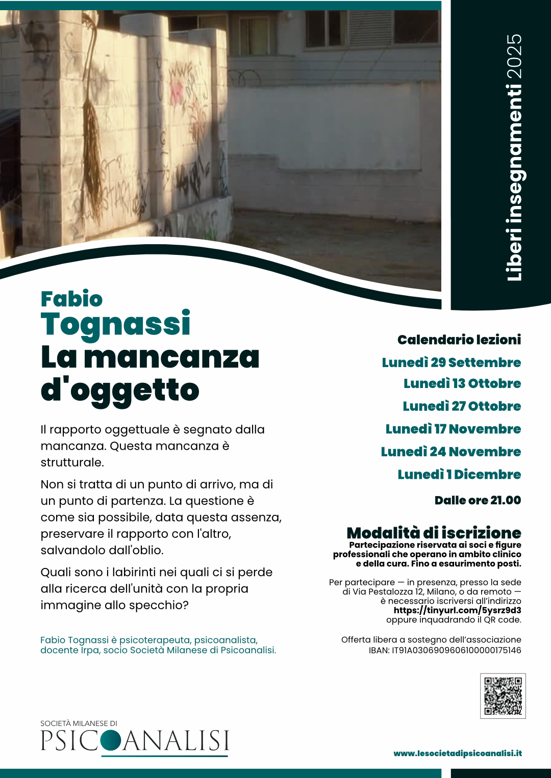 Locandina La Mancanza di oggetto